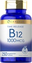 Carlyle B12 Vitamin 1000 mcg | 250 greve | Time Release tabletter | som Cyanocobalamin | Vegetarisk, icke-GMO & Gluten fri tillägg