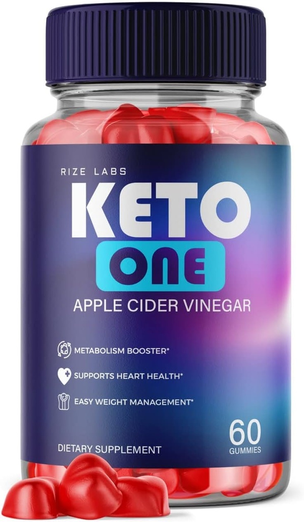 Rize laboratoriji - Keto One ACV Gummies za hujšanje - Apple Cider Vinegar - Napredna energijska formula Dopolnilo k gorijo Belly Fat (60 Gummies)