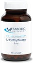 Mentenanţă metabolică L-metilfolat 5 mg - L Folat de metil, supliment de metilfolat pentru femei şi bărbaţi, vitamina metilată B9 (5-MTHF) pentru sănătatea creierului, concentrare şi calm - 90 capsule (pachet de 1)