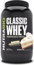 NutraBio Classic Whey Protein Powder- 25G Protein Per Scoop - Full-Spectrum Amino Acid Profile - No Fillers, Изкуствени цветове, Консерватори - (Banana Cream Pie, 2 паунда)
