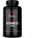 Dulàc - Vitamin D3 4000 IU Supplement, Promotes Calcium & Phosphorus Absorption, Supports Bones, Teeth, Muscles & Immune System, 365 Tablets, Made in Italy