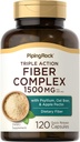 Piping Rock Fiber Complex Supplement . 1500mg . 120 Cápsulas ..Pílulas de ação tripla .. com Psyllium, Aveia Bran, e Apple Pectina .. Não-GMO, Gluten Free