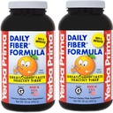 Yerba Prima Daily Fiber Formula 16 oz (Pack of 2) - Premium Dietary Fiber Supplement, Non-GMO, Gluten Free, Made in The USA, Orange Flavor