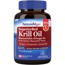 Krill Oil 1000 mg Softgels, Krill Oil Omega-3s, EPA, DHA, Astaxanthin & Phospholipids, 60 Count (Pack of 1), Non-GMO, No Gluten, Made in The USA