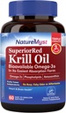 Krill olaj, 1000mg, Omega 3-ak, DHA EPA & Astaxantin Foszfolipidek, Nem-GMO, Halas íz, Készült az USA, Professional Grade 60 Liquid Softgels