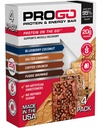 ProGo Protein Bars, Low Sugar, High Protein Snacks (до 21 г) - 95% чистый изолят для более быстрого роста и восстановления мышц, низкий уровень калорий, подслащенное масло w/Peanut и сырой мед (4-счет, стартовый пакет)