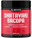 Mecisco 6in1 Shatavari Powder Organic - Blended with Shatavari Root, Bacopa Monnieri, Ashwagandha Root, Vitex Berry, Fenugreek & Black Pepper