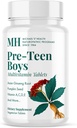 Programas Naturopáticos de Saúde de MICHAEL Pré-Teen Boys Daily Multivitamin - 60 Tablets Vegetarianos - com mistura de ervas masculina - Kosher - 60 Servimentos