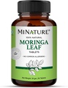 Moringa Leaf Tablets - 90 tablečių, 1000 mg ® 124; pagal mi Nature ® 124; 100% Natural Moringa ® 124; Antioksidantas ® 124; Moringa Leaf Pows ® 124; Vitaminas C ® 124; Vegan ® 124; iš Indijos