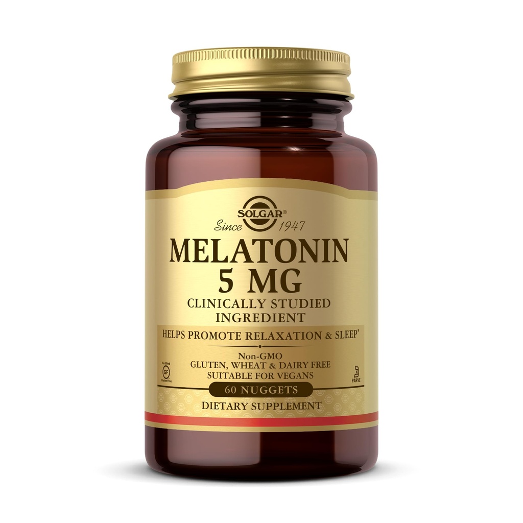 Melatonin 5mg Nuggets Solgar 60 Tabs