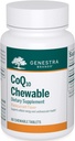 Genestra 브랜드 CoQ10 Chewable | Coenzyme Q10 보충교재 | 60의 Chewable 정제 | 자연적인 Blackcurrant 풍미