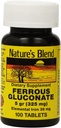 Naturale`s Blend Ferrous Gluconate Compresse 324 mg, 100 Conte (Pack of 2)