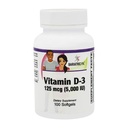 BariatricPal Vitamin D-3 125mcg (5000 IU) - Easy Swallow Vegetarian Softgels (100ct Bottle)