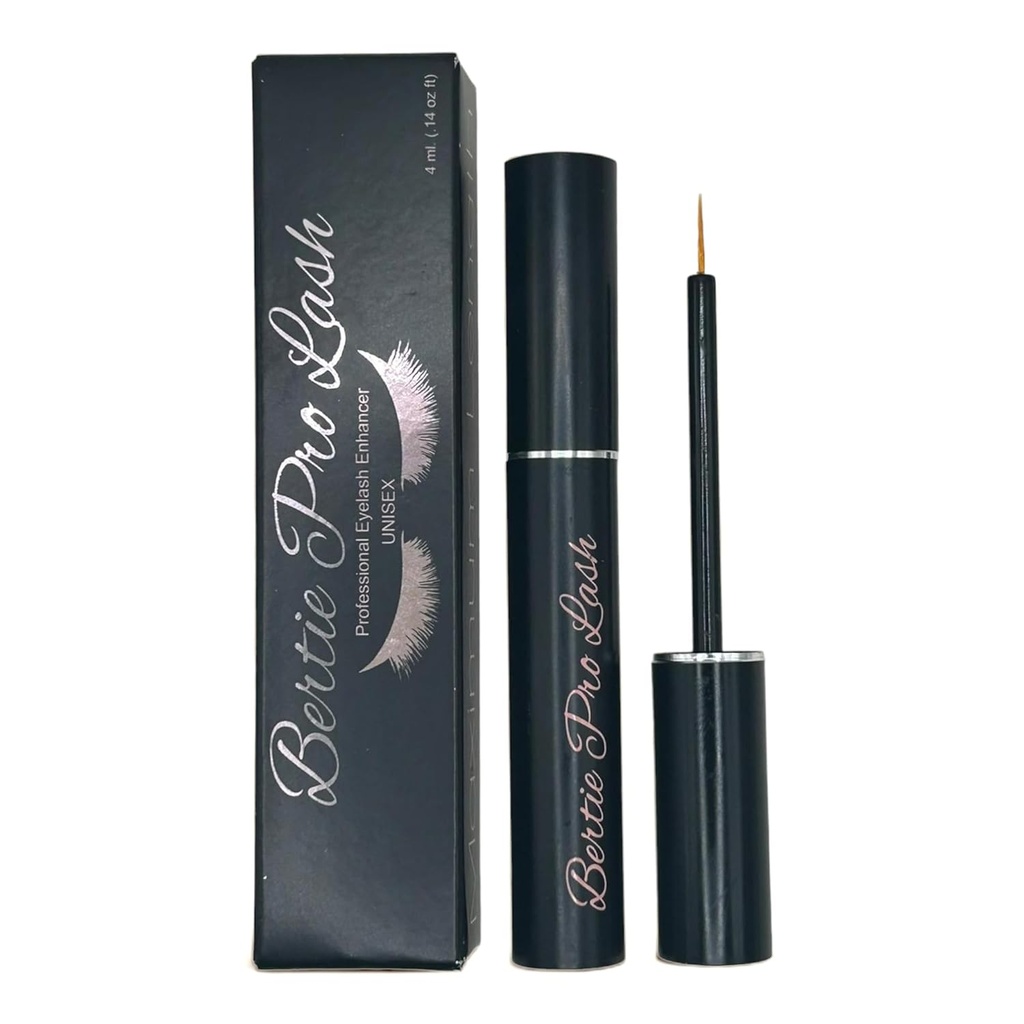 Bertie Pro Lash Wzmacnianie rzęs i gałki ocznej wzrostu Serum włosów (4 ml) Premium Make Up Vegan & Cruelty- Free Leczenie za naturalne rzęsy, Rozszerzenia i brwi oczu.