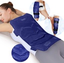 REVIX Large Ice Pack for Back, 13 "x 21" Reconable Gel Cold Pack for Full Back Coverage, Cold Compress Lick for Shoulder, Hip, Leg Relief, Ideal for Fatigue, Muscle Soreness, and Daily Recovery, Navy