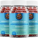 NYUM Nutrition™ Organic KSM-66 Ashwagandha Gummies, 3-Pack, Mixed Wild Berries