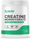 Creatine Monohydrate Powder 500g, Suplemen Creatonized Murni untuk Pria dan Wanita Membangun Otot, Suplemen Pra & Post Workout, Vegan, Tanpa Rasa - 100 Hamba (1.1Lb)