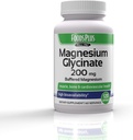 Magnesium Glycinate 200 mg per servering, muskel och kardiovaskulär hälsa, buffert magnesium, hälsa och näringsämne metabolism, hög biotillgänglighet, 60 portioner