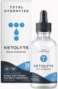 Ketolyte Rapid Hydration (Desaromatizado) Keto-Friendly Electrolyte Drops sem calorias Sem açúcar, Suplemento Eletrolítico Natural com magnésio (39 Servings)