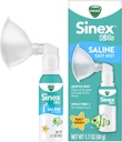 Vicks Sinex Kids Saline Easy Mist, bez zālēm Saline, laikmets 1 mēnesis+, maigi tīrs un nomierina Ikdienas stuffy Noses, droši ikdienas lietošanai, 1.7 OZ