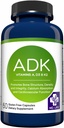 MD.Life ADK Vitamin Supplement - Vitamin D3 K2 og A Complex - 60 kapsler - Høj potens Vitamin ADK til ben og hjerte sundhed støtte
