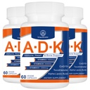 ADK Vitamin Supplement 20000 IU - High Potency Vitamins A, D3 and K1 for Heart, Bone Health and Immune Support Vitamin ADK 180 Capsules