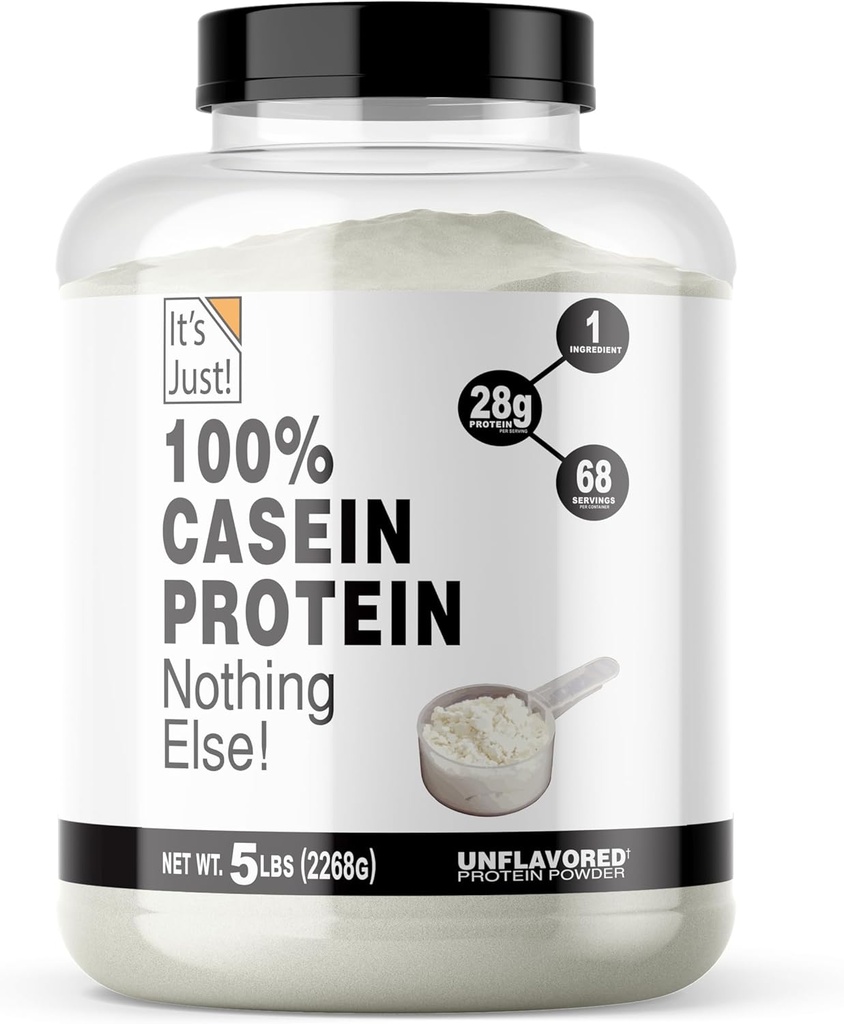 Je to len! - 100% Casein Protein Powder, Made in USA, No Added Flavors or Sweeteners (Unflavred, 5 Libra (Stock of 1))