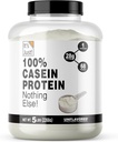 Besterik ez da! -% 100 Casein Protein Powder, Made in USA, No Added Flavors edo Sweeteners (Ez da gomendagarria, 5 librakoa 1)