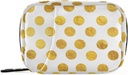 Naanle Gold White Polka Dot Pill Box 7 Day Case Bag Travel Vitamini Ekspertlər üçün port Portativ Weekly Compact Ölçüsü A Dots Golden 4.6 x 3.14 x 1.88 Inch 0.12 kq