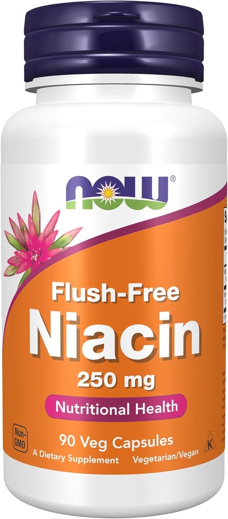 지금 음식 보충교재, Niacin (비타민 B-3) 250 mg, Flush 자유로운, 영양 건강, 90의 Veg 캡슐