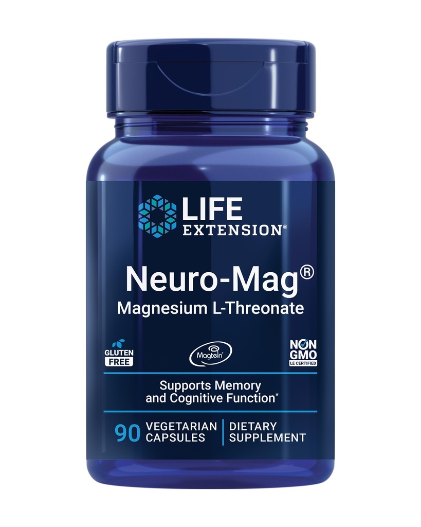 Life Extension Gamma E Mixed Tocopherols & Tocotrienols 60 Softgels and Neuro-mag Magnesium L-threonate 90 Vegetarian Capsules Bundle