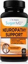 SugarMD Neuropathy Support Supplement – 60 капсул с альфа-липоевой кислотой, бенфотиамином и витамином D3 B6 B12 – Nerve Support Supplement for Feet, Hands, Fingers & Legs – 30 Day Supply