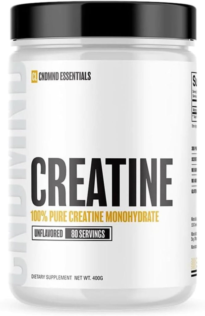 Condemed Labz 100% Pure Creatine Monohydrate gynitzat per a la Fortalesa d'aviació Rapid Absorcial, Enderance, Recovery No Fillers o Additius 2880 80 Servings (Unflavored)