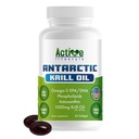 Active Lifestyle Antarctic Krill Oil Supplement, High Absorption EPA, DHA, Astaxanthin & Phospholipid, Red Krill, GMO Free, Gluten Free, Soy Free, Dairy Free, Lab Tested, Made in USA