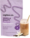 Copina Co. Vanilla Beauty Vegan Collagen Booster Creamer: Plant Based Collagen Support Smoothie Drink Vegan Creamy Blend | Vanilla Flavor | 1 väska - 25 portioner per väska