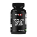 Vitabod Potassium Iodide Dietary Supplement 130 mg per Serving - 150 Tablets (2 Bottles)