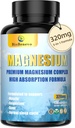 5in-1 Magnesium Complex | 320 מ"ג של מגנזיום Glycinate, Malate, Citrate... | תמיכה בשינה, להרגעת שרירים, אנרגיה מטאבוליזם