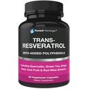 Resveratrol Supplement - Potent 1400mg Formula with Trans Resveratrol, Quercetin, Grape Seed, Green Tea, Acai and Red Wine Extract - 60 Veggie Capsules