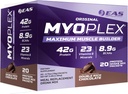 EAS Original Myoplex Maximum Muscle Builder | Meal Sostituzione Protein Drink Mix | Quality Protein Blend | 42g Protein | 20 singoli pacchetti (Double Rich Chocolate)