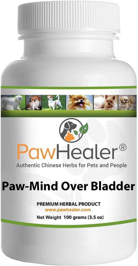 Dog Urinary Incontinence - Paw Miny Over Blader - Hebal Remedy per als Dogs amb Leaky Blader - 100 Grams Powder