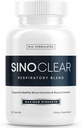 SinoClear Lung Detox & Sinus Druckentlastungsergänzung (60 Caps): Saubere und natürliche Nasenentlastung, Sinus Relief, & Lung Cleanse Blend - NAC, Andrographis, & Thyme Leaf - GMO-Free & Made in USA