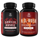 Bundle of Extra Strength Testosterone Booster with Horny Goat Weed Maca Root Tongkat Ali & Saw Palmetto Extract & Nitric Oxide Pills for Men with L-Arginine L-Citrulline Amino Acids for Muscle Growth