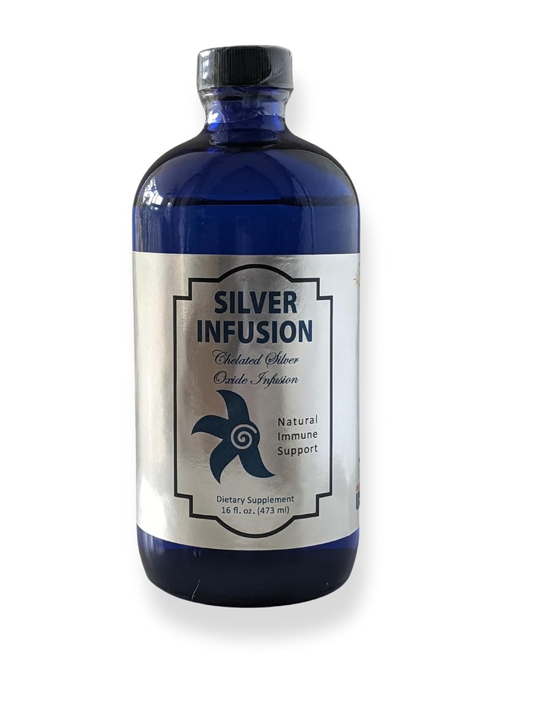 3. Rock Essentials Silver Infusion 150 PPM Silver Oxide Tonic Dietary Supplement All Natural Liquid Immune Support Supplement Personal Care (16 oz)