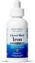 Nest Wellness Liquid Iron - Brain Health Support Supplement with Albion Taste-Free Iron - Aids Energy & Red Blood Cell Production - Bioavailable Iron Formula - Txokolatea, 4 fl oz (120 zerbitzatu)