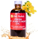 Em 's Herbals Fresh St. John' s Wort Oil - Wild Hartered in USA, Natural Solution for Nerve Forstyrrelser, Hudskader, Sårpleje, Scar, og Stretch Marks - hud, ansigt, krop, hår, massageolie (4 Oz)