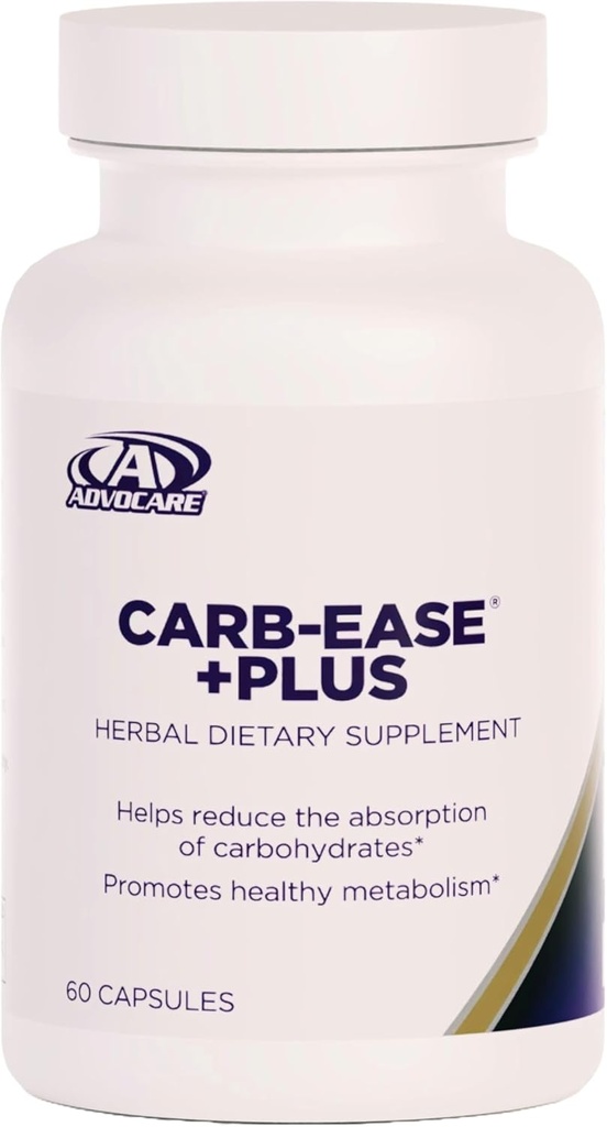 AdvoCare Carb-Tease Plus - Carb Blocker suplementari with Kidney Bean, Grape Seed i Green Extravisets - Suports de salut Metabolisme * - 60 Capsule