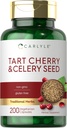 Carlyle Tart Cherry and Celery Seed Addition (Carlyle Tart Cherry and Celery Seed Addition)) 124; 200 Capsules Bendrijoje 124; Vegetarian, Non-GMO ir Gluten be