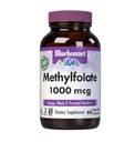 BlueBonnet Nutrition Methylfolate 1000 mcg, for Energy, Mood, and Prenatal Health*, Non-GMO, Vegan, Kosher Certified, Gluten-Free, 60 Vegetable Capsules, 60 Servings