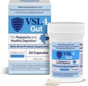 VSL4® Gut Daily Probiotics for Gut Health - 30B CFUs, Multi-Strain Digestive Support for Women & Men, Promotions Gut Balance & Regularity, Potent, Probiotic Supply, 30 капсули