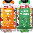 Fruits and Veggies Supplement Powerfull Blend of 39 Whole Fruits and Veggies, Fills Nutritional Gaps, Get Energy, Well-being. USA Made Non-GMO/Vegan/Gluten Free. Packaging May Vary (30 Day Supply)